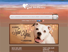 Tablet Screenshot of animalhospitalofmchenry.com